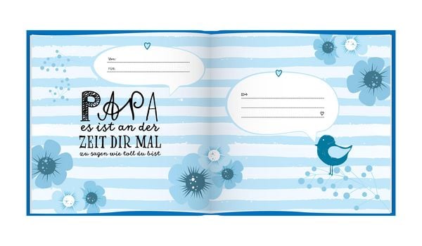 Produktbild: Das Erinnerungsbuch f&uuml;r den besten Papa der Welt. Ausf&uuml;llbuch zum Verschenken f&uuml;r den Papa zum Geburtstag, oder Vatertag. Liebevolle Geschenkidee f&uuml;r Papa von Tochter und Sohn. Geschenkbuch