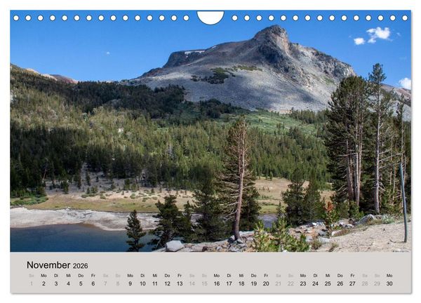 Produktbild: Yosemite, Entlang der Tioga Road (Wandkalender 2026 DIN A4 quer), CALVENDO Monatskalender