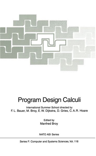 Produktbild: Program Design Calculi