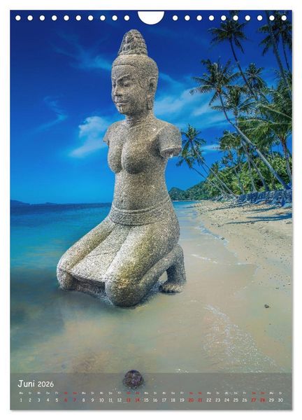 Produktbild: Kraft mit Buddha (Wandkalender 2026 DIN A4 hoch), CALVENDO Monatskalender