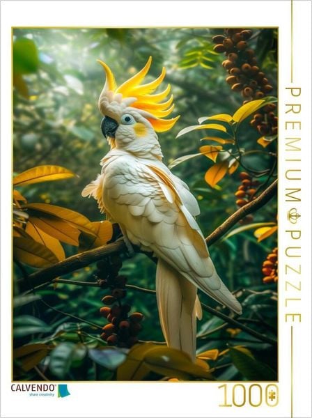 Produktbild: CALVENDO Puzzle Kakadu | 1000 Teile Lege-Gr&ouml;&szlig;e 64x48cm Foto-Puzzle f&uuml;r gl&uuml;ckliche Stunden
