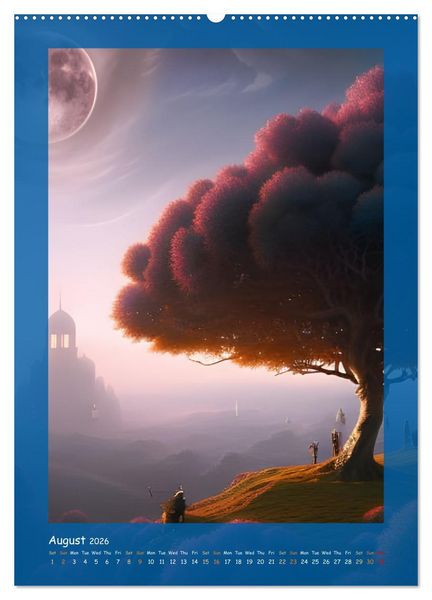 Produktbild: Moonlit Fantasies (Wall Calendar 2026 DIN A2 portrait), CALVENDO 12 Month Wall Calendar