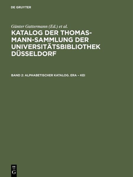 Produktbild: Alphabetischer Katalog. Era &ndash; Kei