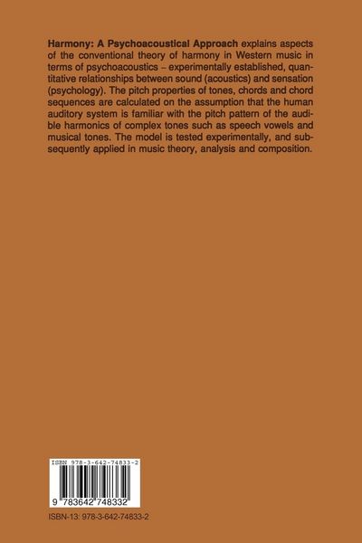 Produktbild: Harmony: A Psychoacoustical Approach