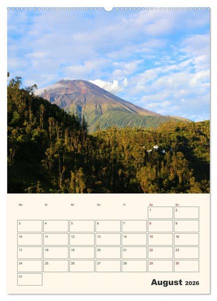 Produktbild: Ecuador - Terminplaner (hochwertiger Premium Wandkalender 2026 DIN A2 hoch), Kunstdruck in Hochglanz