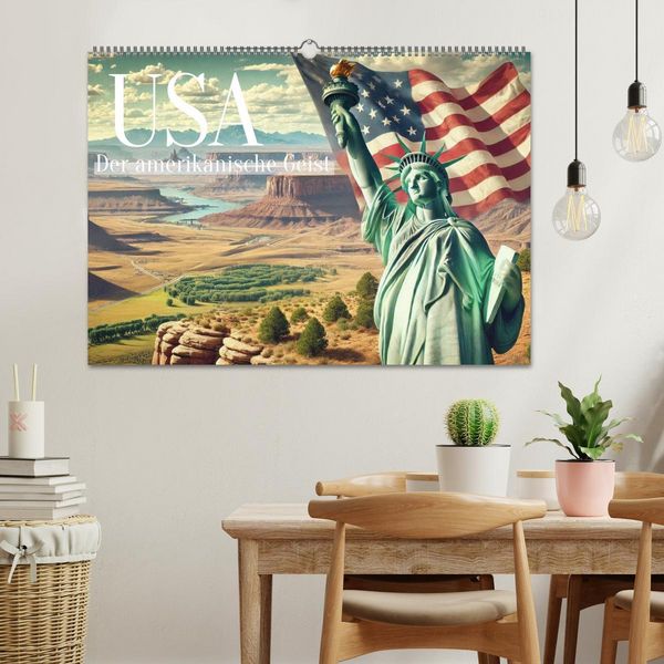 Produktbild: USA - Der amerikanische Geist (Wandkalender 2026 DIN A2 quer), CALVENDO Monatskalender