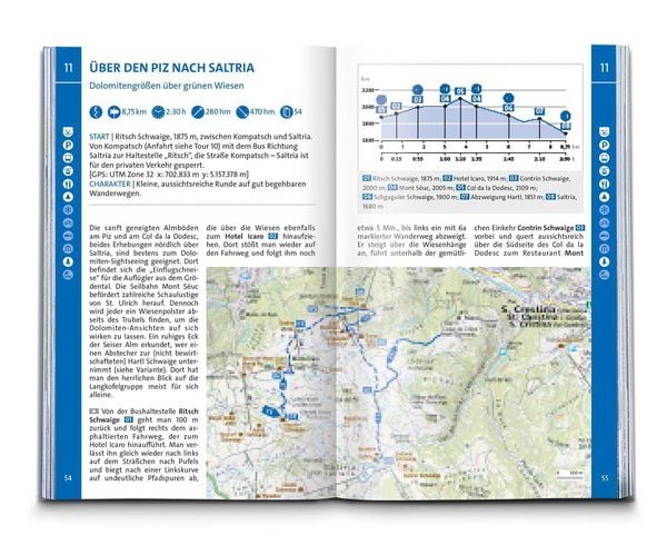 Produktbild: KOMPASS Wanderf&uuml;hrer Seiser Alm, Langkofel, Schlern, Tierser Tal - Herausragende Dolomiten, 35 Touren