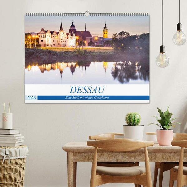Produktbild: DESSAU - Eine Stadt mit vielen Gesichtern (Wandkalender 2026 DIN A2 quer), CALVENDO Monatskalender