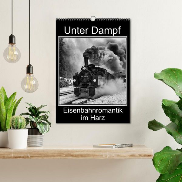 Produktbild: Unter Dampf. Eisenbahnromantik im Harz (Wandkalender 2026 DIN A3 hoch), CALVENDO Monatskalender