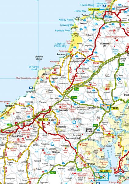 Produktbild: Cornwall A-Z Visitors' Map