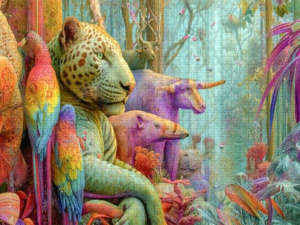 Produktbild: CALVENDO Puzzle Tierische Kreaturen des Dschungels | 1000 Teile Lege-Gr&ouml;&szlig;e 64x48cm Foto-Puzzle f&uuml;r gl&uuml;ckliche Stunden