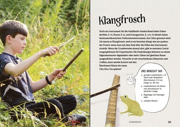 Produktbild: Kinder schnitzen im Wald