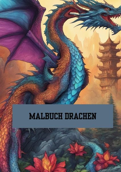 Produktbild: Bilderbuch / Malbuch Drachen