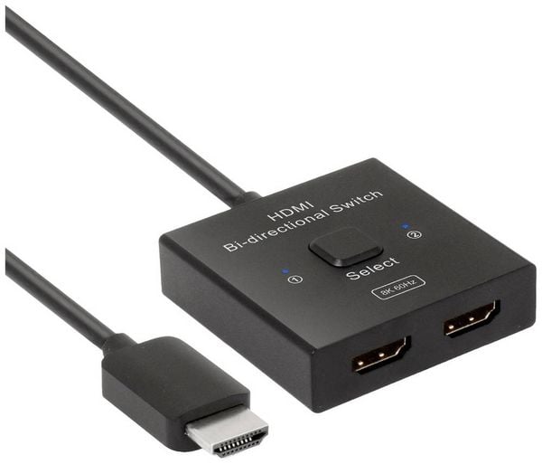 Produktbild: Club3D HDMI Switch 2-in-1 bidirektional 2 Port HDMI-Switch 7680 x 4320 Pixel