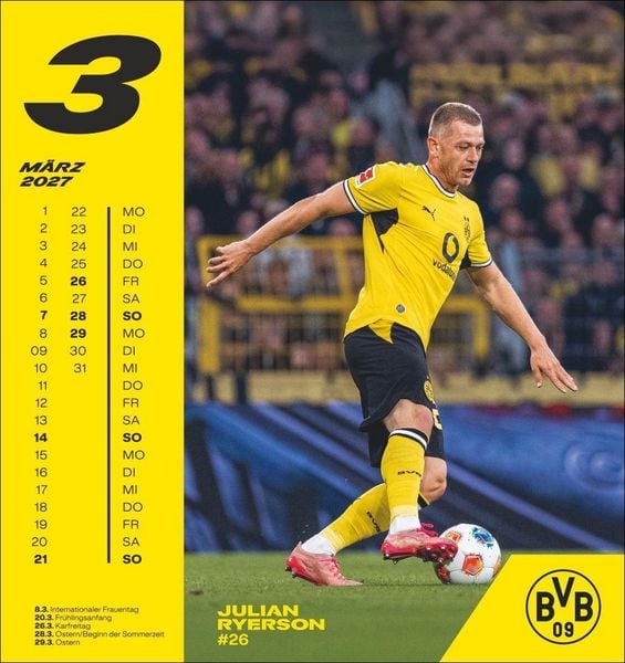 Produktbild: BVB Postkartenkalender 2027