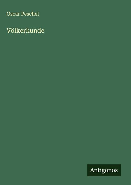 Produktbild: V&ouml;lkerkunde