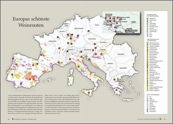 Produktbild: KUNTH Europas sch&ouml;nste Weinrouten