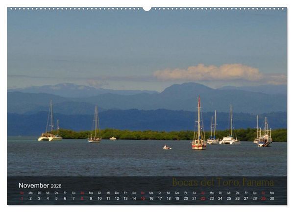 Produktbild: Von Mexiko nach Panama in 12 Monaten (hochwertiger Premium Wandkalender 2026 DIN A2 quer), Kunstdruck in Hochglanz