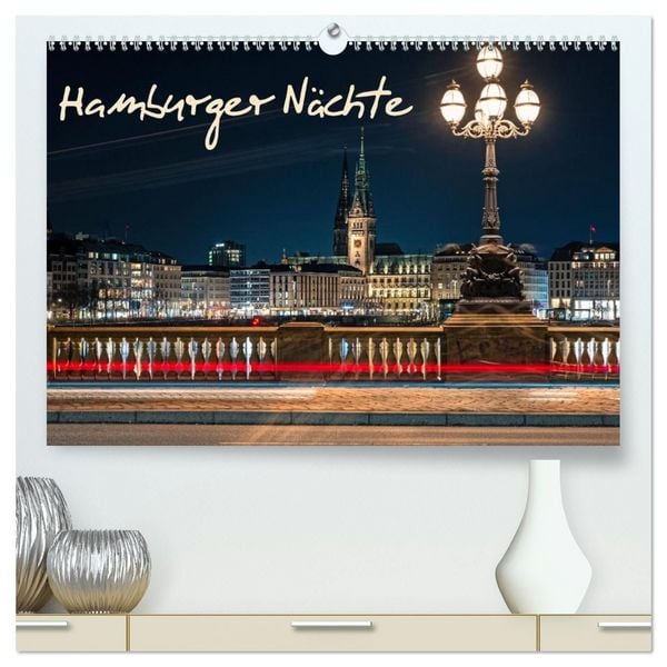 Produktbild: Hamburger N&auml;chte (hochwertiger Premium Wandkalender 2027 DIN A2 quer), Kunstdruck in Hochglanz