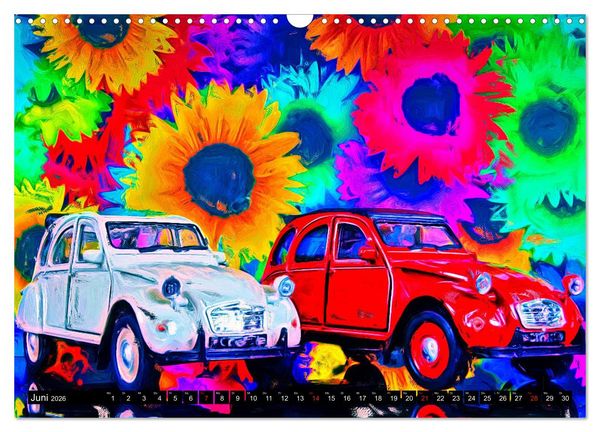 Produktbild: 70 Jahre 2CV (Wandkalender 2026 DIN A3 quer), CALVENDO Monatskalender