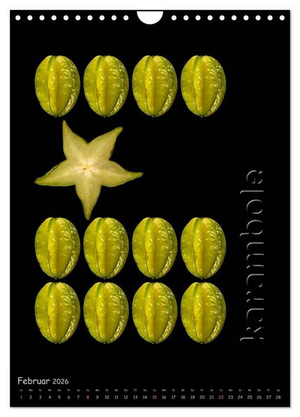Produktbild: foodART - Fr&uuml;chte und Gem&uuml;se (Wandkalender 2026 DIN A4 hoch), CALVENDO Monatskalender