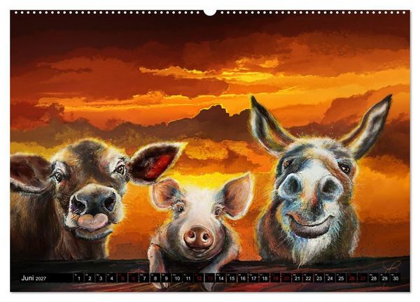 Produktbild: Tierfreunde (Wandkalender 2027 DIN A2 quer), CALVENDO Monatskalender
