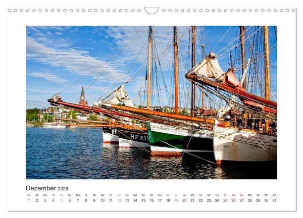 Produktbild: Historische Segelschiffe auf der Ostsee (Wandkalender 2026 DIN A3 quer), CALVENDO Monatskalender