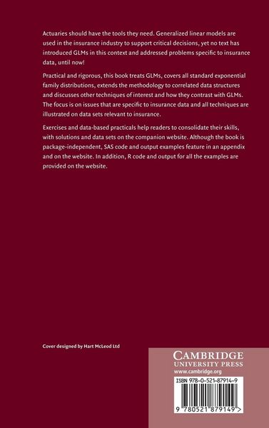 Produktbild: Generalized Linear Models for Insurance Data