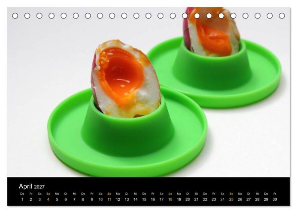 Produktbild: ei.ei.ei &ndash; Fotografische Gedanken zum Ei (Tischkalender 2027 DIN A5 quer), CALVENDO Monatskalender