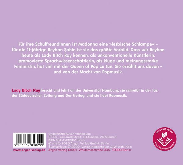 Produktbild: Lady Bitch Ray &uuml;ber Madonna