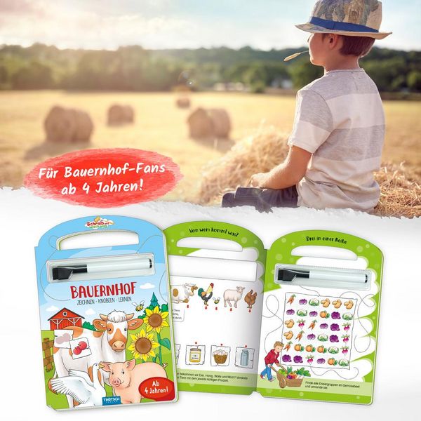 Produktbild: Tr&ouml;tsch Pappenbuch Schreib und wisch weg Pappenbuch Bauernhof