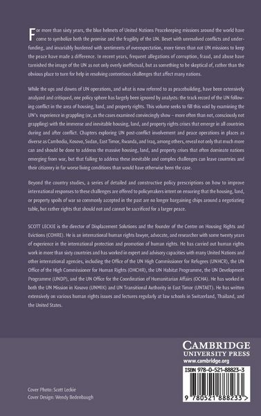 Produktbild: Housing, Land, and Property Rights in Post-Conflict United Nations and Other Peace Operations