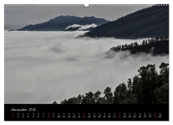 Produktbild: La Palma - Insel der Berge und Wolken (hochwertiger Premium Wandkalender 2026 DIN A2 quer), Kunstdruck in Hochglanz