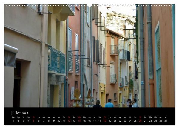 Produktbild: Un jour COLLIOURE (Calendrier mural 2026 DIN A2 vertical) calendrier de bureau