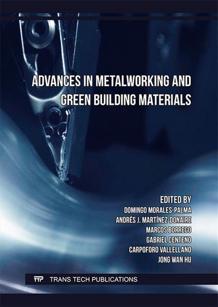 Produktbild: Advances in Metalworking and Green Building Materials