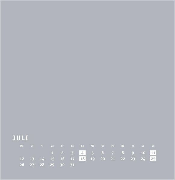 Produktbild: Premium-Bastelkalender silbergrau gro&szlig; 2027