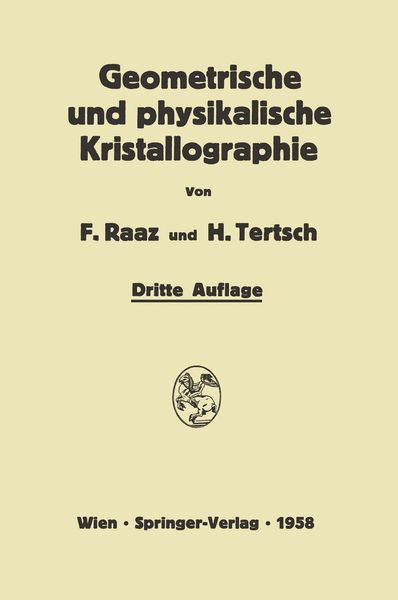 Produktbild: Einf&uuml;hrung in die geometrische und physikalische Kristallographie