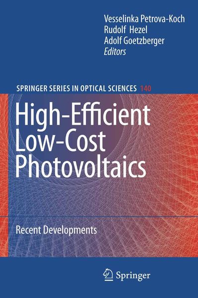 Produktbild: High-Efficient Low-Cost Photovoltaics