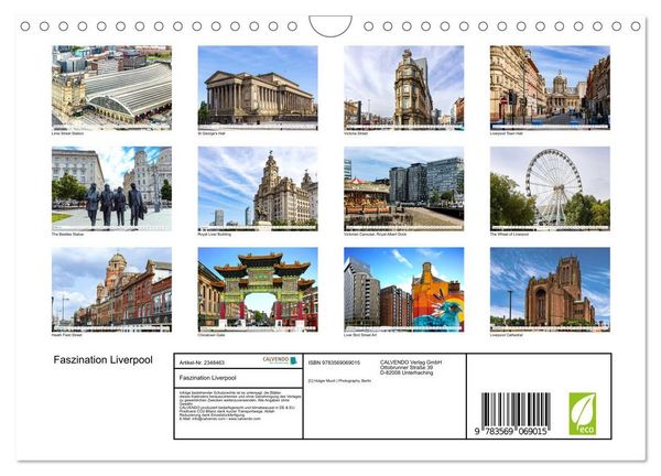 Produktbild: Faszination Liverpool (Wandkalender 2027 DIN A4 quer), CALVENDO Monatskalender