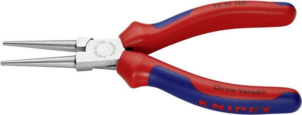 Produktbild: Knipex 30 35 160 Werkstatt Rundzange Gerade Chrom-Vanadium Elektrostahl 160mm