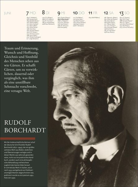 Produktbild: Der Literatur Kalender Wochenkalender 2027