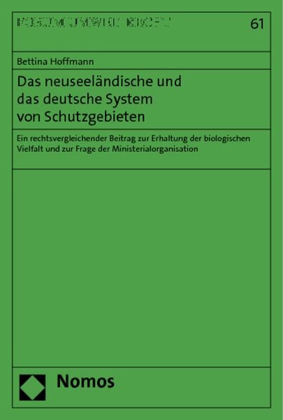 Produktbild: Das neuseel&auml;ndische und das deutsche System von Schutzgebieten