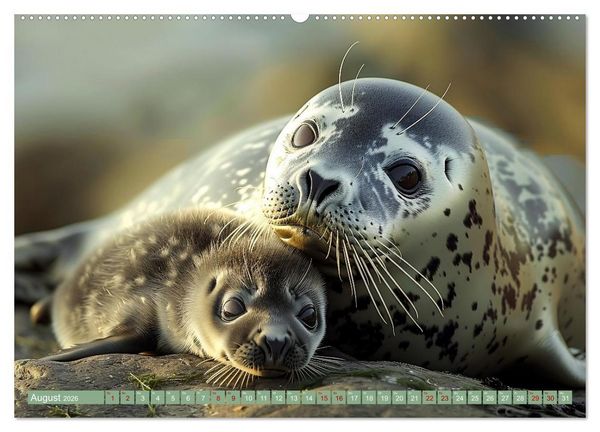 Produktbild: Tierkinder des Nordens (hochwertiger Premium Wandkalender 2026 DIN A2 quer), Kunstdruck in Hochglanz