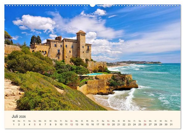 Produktbild: Costa Dorada - Die Goldene K&uuml;ste Spaniens (hochwertiger Premium Wandkalender 2026 DIN A2 quer), Kunstdruck in Hochglanz