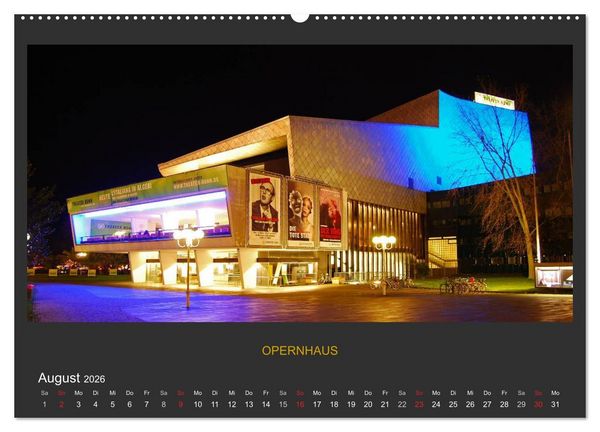 Produktbild: BONNER NACHTFARBEN (Wandkalender 2026 DIN A2 quer), CALVENDO Monatskalender
