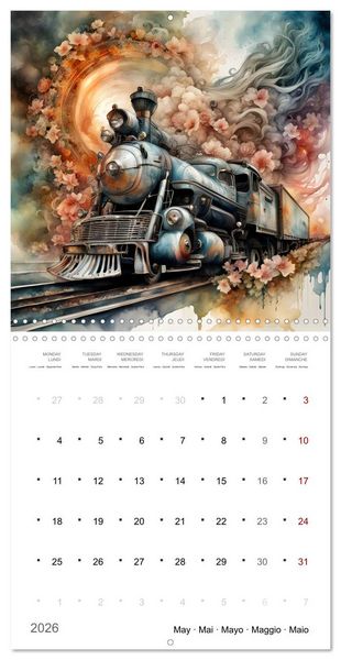 Produktbild: De la m&eacute;canique po&eacute;tique (Calendrier mural carr&eacute; 2026 30x30 cm) Calendrier double avec une page pour vos prises de notes