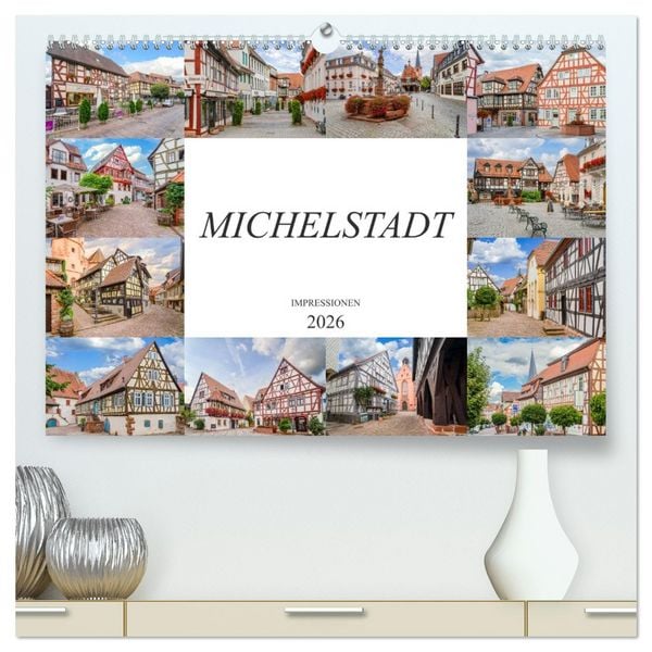 Produktbild: Michelstadt Impressionen (hochwertiger Premium Wandkalender 2026 DIN A2 quer), Kunstdruck in Hochglanz