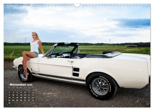 Produktbild: Pin Up Pia & Mustang '67 (Wandkalender 2026 DIN A3 quer), CALVENDO Monatskalender
