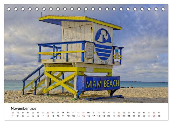 Produktbild: Unter der Sonne Floridas (Tischkalender 2026 DIN A5 quer), CALVENDO Monatskalender