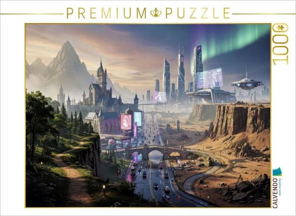 CALVENDO Puzzle Hier beginnt dein Abenteuer. | 1000 Teile Lege-Größe 64x48cm Foto-Puzzle für glückliche Stunden
